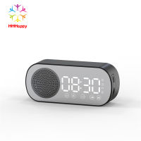 Led Mirror Alarm Clock Wireless Bluetooth-compatible 5.0 Hi-fi Speaker Subwoofer Portable Audio Table Digital Clock