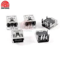 10 PCS/Lot Mini USB 5P Perempuan Konektor Mini USB 2.0 Power Jack Connector Type B 5pin DIP 4 Kaki DIP Colokan Lurus