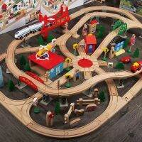 【48 ชั่วโมงการจัดส่ง 】 เข้ากันได้กับ IKEA Thomas Track ชุดรถไฟฟ้าสำหรับเด็กบล็อกปริศนาประกอบของเล่นชายและหญิง