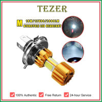 TEZER H4/P15D/BA20D 18W LED 3 COB หลอดไฟหน้ารถมอเตอร์ไซค์2000LM 6000K Hi/Lo Beam Light