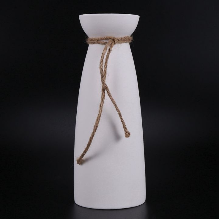 2x-white-ceramic-vase-minimalist-style-decoration-modern-home-decoration-porcelain-vase-matte-design-b-style