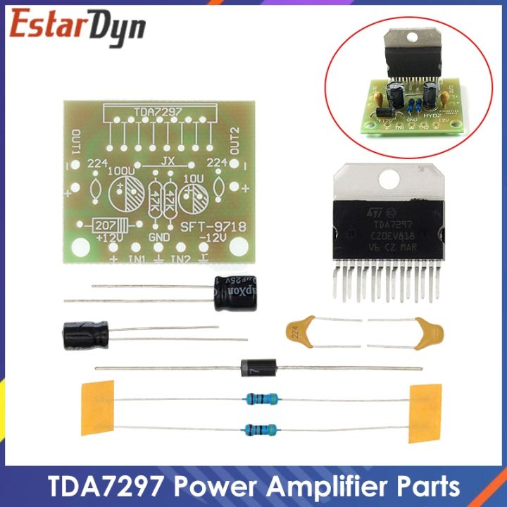 yf-tda7297-amplifier-board-spare-parts-dc12v-grade-audio-encoding-15w-diy