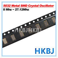 10ชิ้น5032โลหะ SMD 4PIN 8.000Mhz 8MHZ 10MHZ 11.0592MHZ 12MHZ 16MHZ 20MHZ 24MHZ 25MHZ 27M FDKJGECF SMD ควอตซ์คริสตัล