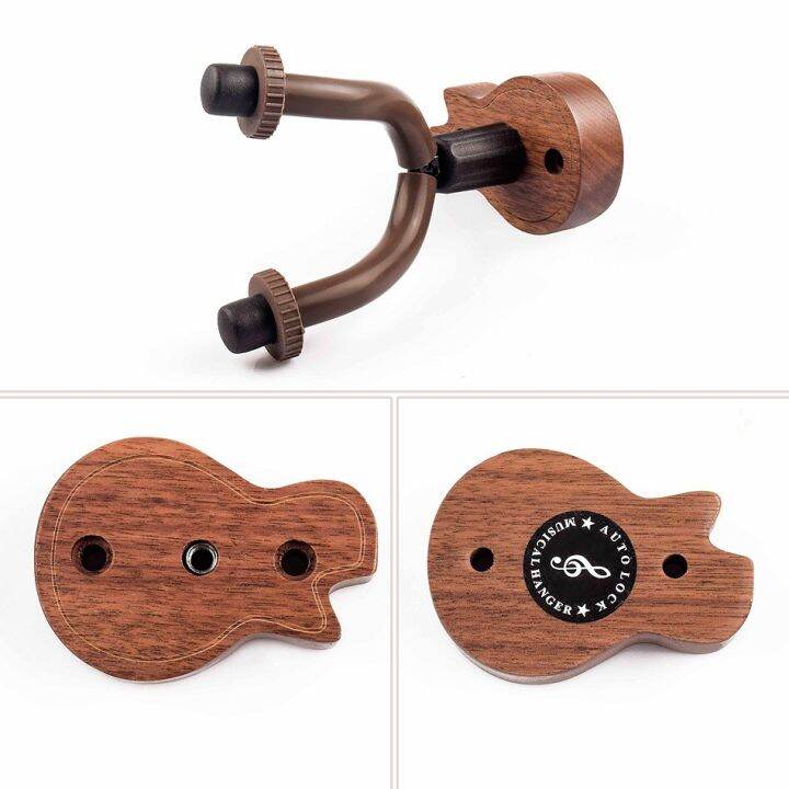 wooden-guitar-stand-hanger-hook-holder-wall-mount-stand-rack-bracket-display-fits-most-guitar-bass-ukulele-easy-install-screws