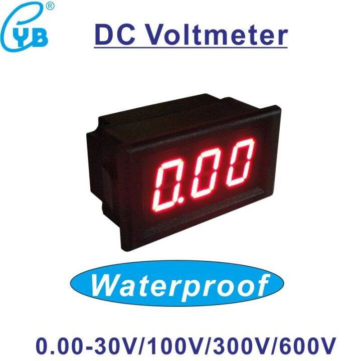 big-sales-nrclhr-technologies-โวลต์มิเตอร์ดิจิตอล-led-dc-0-30v-100v-300v-600v-มิเตอร์วัดแรงดันไฟฟ้ากันน้ำ-dc-แผงโวลต์มิเตอร์เกจวัดแรงดันไฟฟ้า0-52-led