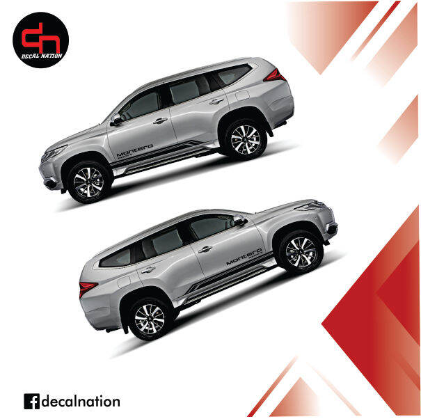 Mitsubishi Montero sport Linear Decal Weatherproof Cut Out Vinyl