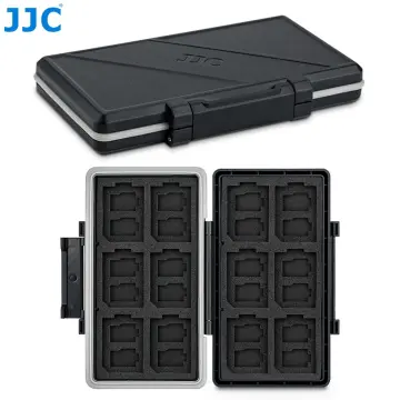 JJC 16 Slots Micro SD Card Holder, Micro SD Holder Case with Carabiner, Water-Resistant Anti-Shock, Other
