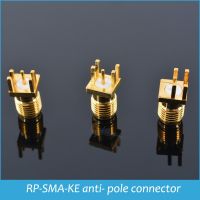 卐 Sindax RP-SMA Female Plug Center Straight Solder PCB Mount RP-SMA-KE RF Connector 10pcs