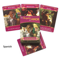 44Card Spanish: The Romance Angels Oracle Tarot Cards Fate Divination Board Game Tarot PDF Guide คุ้มค่าที่จะมี