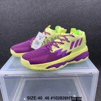 New HOT✅Original AD* Dame-8 Fashion Mens Basketball Shoes YellowPurple {Free Shipping}