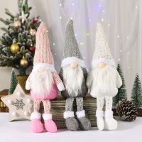 【CW】 Merry Christmas Faceless Gnome Doll Christmas Tree Ornament Christmas Decoration for Home Xmas Gifts New Year Pink