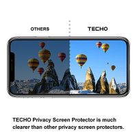Nuch Kaidee ⋆ ฟิล์มกระจก ป้องกันคนแอบมอง (กันเสือก) ไอโฟน เอ็กซ์เอส แม็กซ์ สีดำ Privacv Anti-Spy Tempered glass for iPhone XS Max (6.5) Black