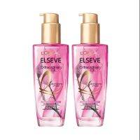 แพ็คคู่  ลอรีอัล ปารีส ออยล์ LOreal Paris Elseve Extraordinary Oil French Rose Oil Infusion 100ml x 2pcs