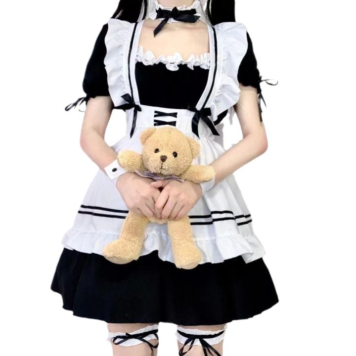 กรีดร้องสั้นๆแต่งตัวถาวร-christmas-maid-cafe-cos-หูแมวสาวนุ่มหูโลลิต้าสุดน่ารัก