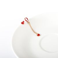 2020 Fashion New Temperament Earrings Hot Air Balloon Asymmetrical Red Love Pearl Drop Glaze Girl Korean Earrings Brincos