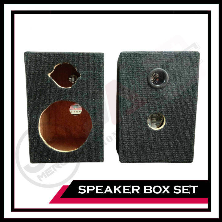 Carpeted Speaker Box Dual Hole For 68" Size Speaker Lazada PH