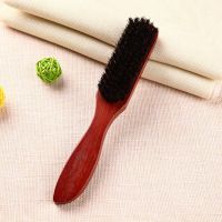 【CC】 Wood Handle Hair Hard Boar Bristle Combs Men Hairdressing Styling Beard Comb