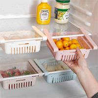 ✸ Refrigerator Telescopic Storage Basket Refrigerator Drawer Storage Rack Freshness Preservation Box Freezing Box Storage Rack