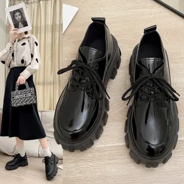 Military Creeper Ankle Boots Women Genuine Cow Leather Platform