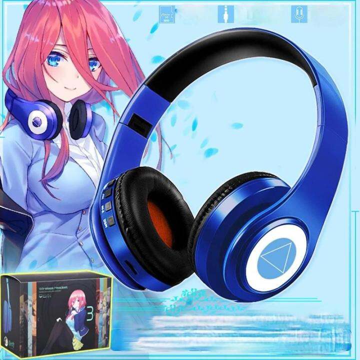 Anime Nakano Miku Cosplay Headset Bluetooth Headphone The ...