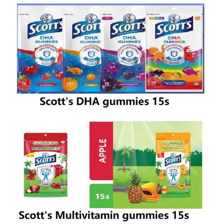 Scotts Gummies 15s Series (DHA / Multivitamin) | Lazada