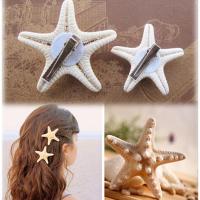 【YF】▽◄✿  1/2Pcs Starfish Hair Clip Beach Wear Hairpins Star Sea Jewelry Gifts Accessories