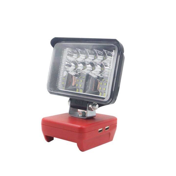 ไฟฉาย-led-พอร์ต-usb-คู่-สําหรับ-milwaukee-m18-18v-li-ion