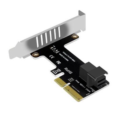 การ์ดขยาย SF8643 PCIE ไป83XC,พอร์ตเดียว SSD การ์ดแปลงข้อมูลไรเซอร์การ์ดสำหรับสล็อต Pci-Express WX4/X8/X16 SSD อะแดปเตอร์ FJK3825แข็ง