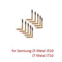 ปุ่มเปิดปิดเครื่องโค้งโทรศัพท์เหมาะสำหรับ Samsung J5 J7โลหะ J710 J510 J510F J710F ใหม่ของแท้เมื่อเปิดคีย์ด้านข้างภายใน