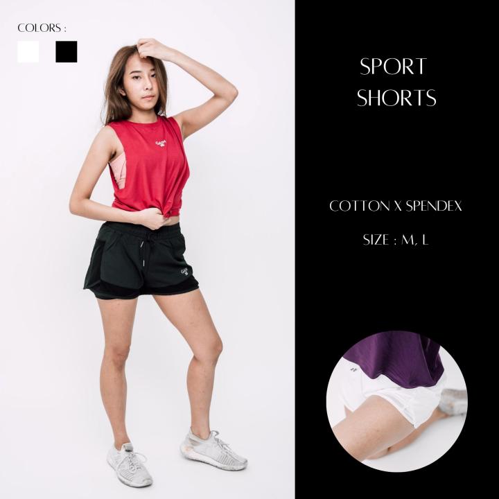 gain365-women-training-shorts-กางเกงออกกำลังกาย-กางเกงเอวยางยืด-กางเกงวิ่ง-กางเกงฟิตเนส-กางเกงขาสั้น-กางเกงลำลอง-running-shorts-sport-jogging-fitness-shorts-quick-dry-gym