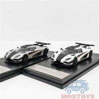 1:64 Koenigsegg หนึ่งสีขาว/เงินโมเดลรถ