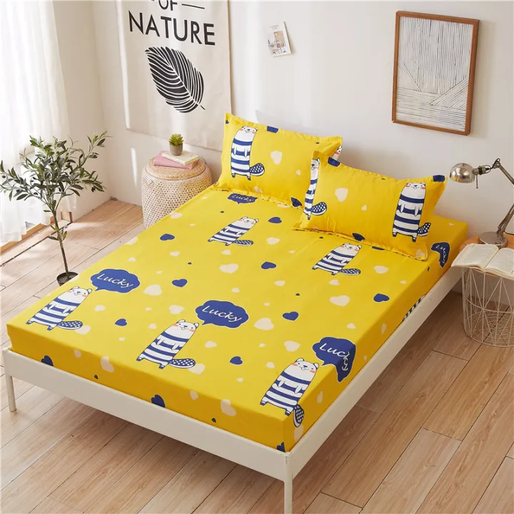 3 In 1 Fitted Sheet Bedsheet Cotton, Twin Size Bed Sheets In Cm