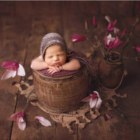 Newborn macrame photography props,handwoven jute basket blanket,baby photography props