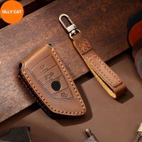 [More Suitable] Handmade Car Key Fob Case ชุด BMW Key Fob Cover Case 2 3 5 7 Series X1 X3 X5 X6 F45 F46 G20 G30 G32 G11 G12 F48 G01 F15