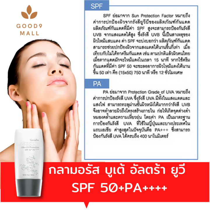 ส่งฟรี-ครีมกันแดดหน้า-กิฟฟารีน-กลามอรัส-บูเต้-ครีมกันแดดหน้า50-spf50-ครีมกันแดดหน้า-ผิวมัน-โลชั่นกันแดด-spf-50-ลดผิวหมองคล้ำ-ฝ้ากระจุดด่างดำ