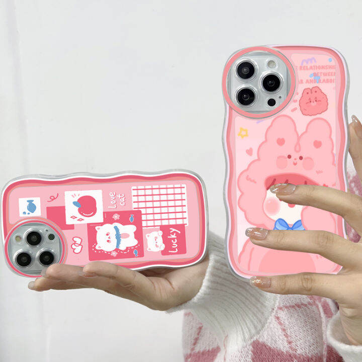 ggk-เคสสำหรับ-oppo-a58-4g-a77-a78-4g-พร้อมที่จับฟรีเคสโทรศัพท์หยักนิ่มแฟชั่นการ์ตูนเด็กผู้หญิงน่ารักกันกระแทกเคสโทรศัพท์มือถือป้องกันกล้องคลุมทั้งหมด