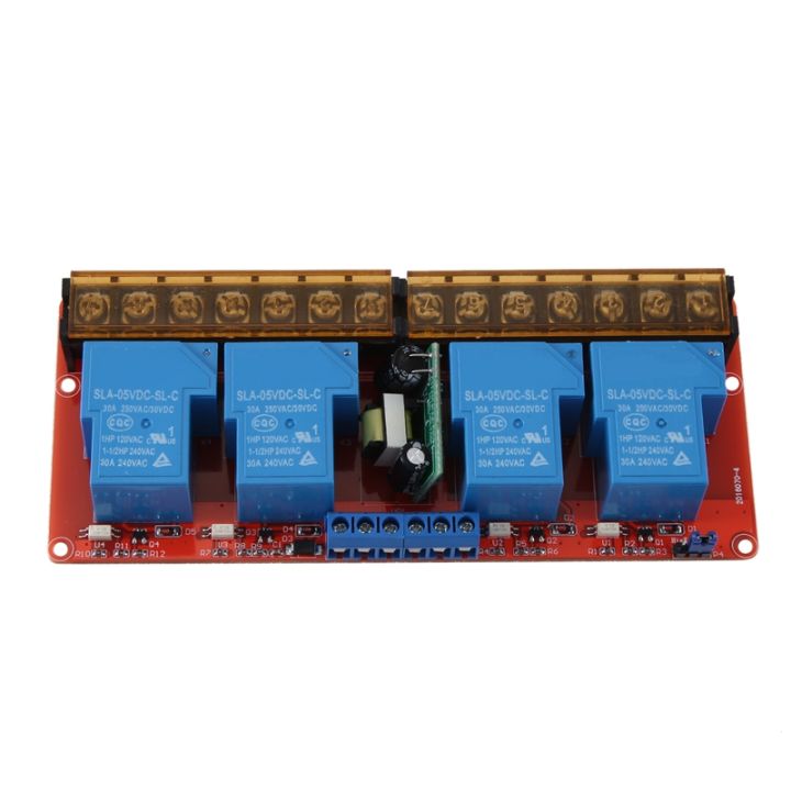 1-pcs-30a-4-channel-relay-module-high-low-level-trigger-module-solid-state-relay-module-trigger-relay