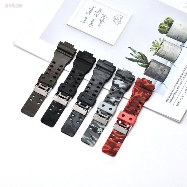 rubber-g-shock-camouflage-sport-watchbands-accessories-16mm