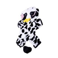 Milk Cow Pet Dog Costume Fleece Dog Clothes Velvet Winter Pajamas Coat Jumpsuit Warm Dog Apparel Hoodie For Small Large Dog Cat