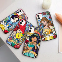 เคสสำหรับ OPPO A53 A54 A55 A56 A15 A15S A16 A16S A12 A12S A11K A12E A94 A3S A5S A5 A75S A7 A52 A72 A91 A93 A92 A95 A97 A32 A53การ์ตูนเจ้าหญิงนิ่มเคสคลุมทั้งหมด