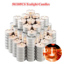 50/10PCS ขนาดเล็ก Votive MINI Tealight เทียน Unscented ไฟชาเทียนจำนวนมาก Smokeless Dripless ยาวนานเทียนชา-ttlg4809