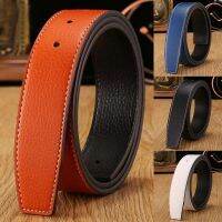 Replacement Mens Belt Strap Durable 38mm Genuine Leather No Buckle Hot Fashion DIY New 7 Colors Belts