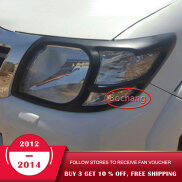 bochang ABS Black Headlight Cover For Toyota Hilux Vigo 2012 2013 2014 Car