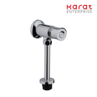 Karat Faucet ฟลัชวาล์วโถปัสสาวะชายแบบกด ระยะติดตั้ง 47 มม. (ท่อตรง)