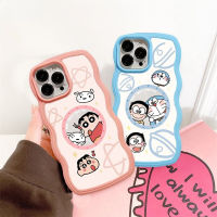 เคส Hp OPPO A17 A17K A38 A58 A57 A12 A78 A77 A77S A15 A16 A16K A54 A53 A93 A5S A37 A94 A7 A3S A11k A31 A92 A95 F9 A74 A76 A96 Realme A52 Doraemon และ Crayon ShinChan ขอบคลื่นเคสโทรศัพท์ TPU แบบน่ม Ksing