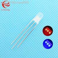 10pcs/lot F3 3mm LED Bi-Color Diffused Red Blue Common Cathode Round Light Emitting Diode Dual Foggy Two Plug-in DIY Kit