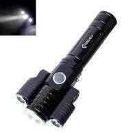 SmartPhonemall KS-738 USB Charging Waterproof T6+XPE Zoomable LED Flashlight with 4-Modes &amp; 18650 lithium