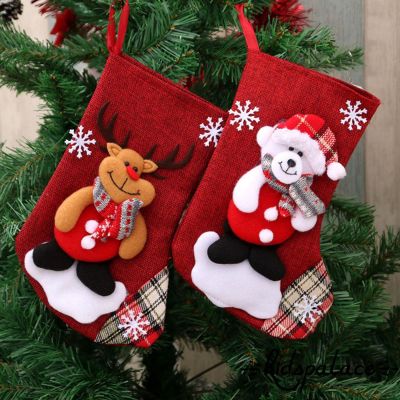 ถุงเท้าลายสก๊อตสำหรับแขวนตกแต่งต้นคริสต์มาส