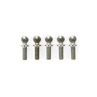 [ชุดแต่งรถบังคับ] TAMIYA 54208 OP.1208 5x8mm Aluminum Hex Head Ball Connector (Fluorine Coated, 5pcs.) ชุดแต่งทามิย่าแท้ rc