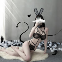 New Sexy Lingerie Maid Cute Cat Bunny Uniform Seductive Lace Bunny Jumpsuit